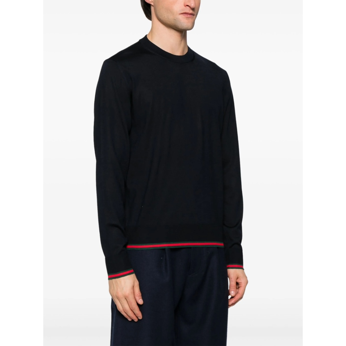 Web-trim wool sweater - Img 3