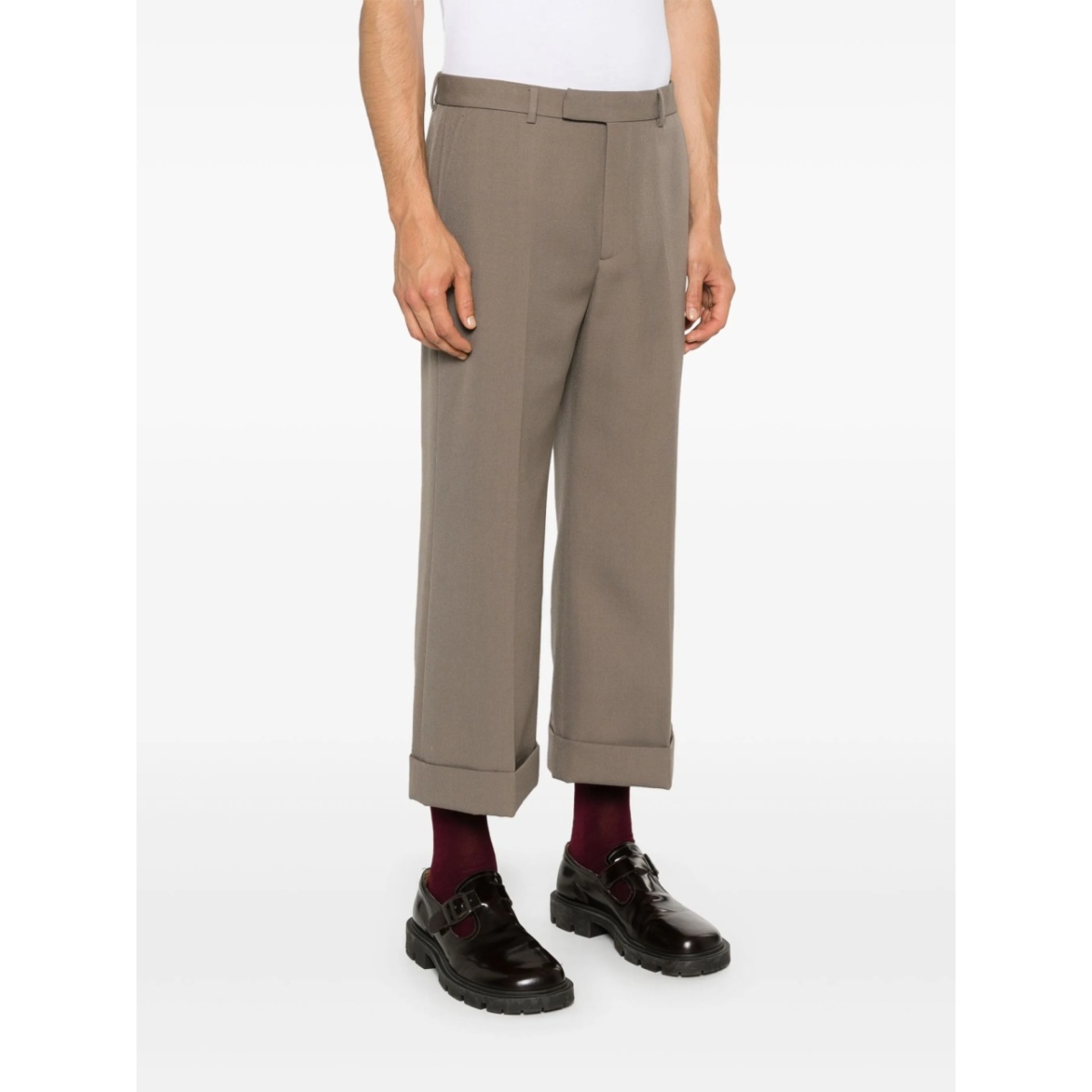 wide-leg wool trousers - Img 3