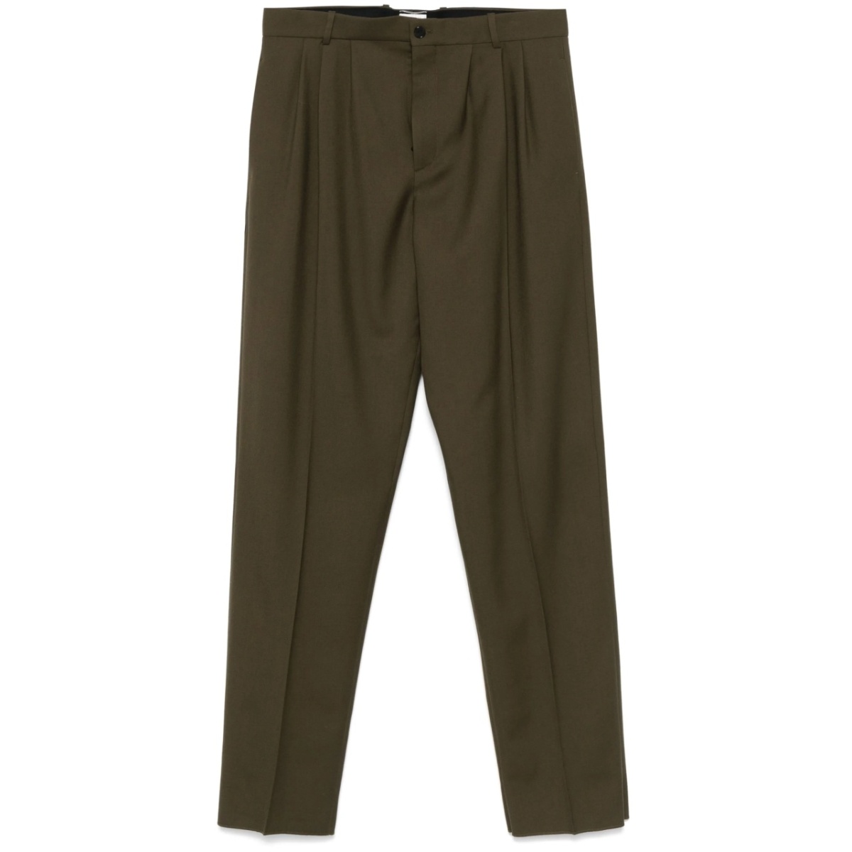 wool gabardine trousers