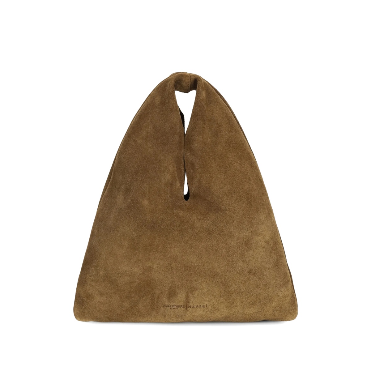 x Alex Rivière Studio Louis suede shoulder bag - Img 2