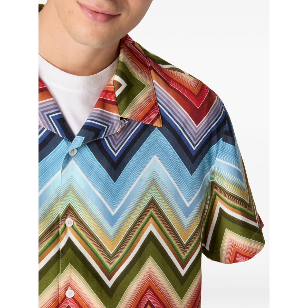 zigzag-pattern shirt - Img 2