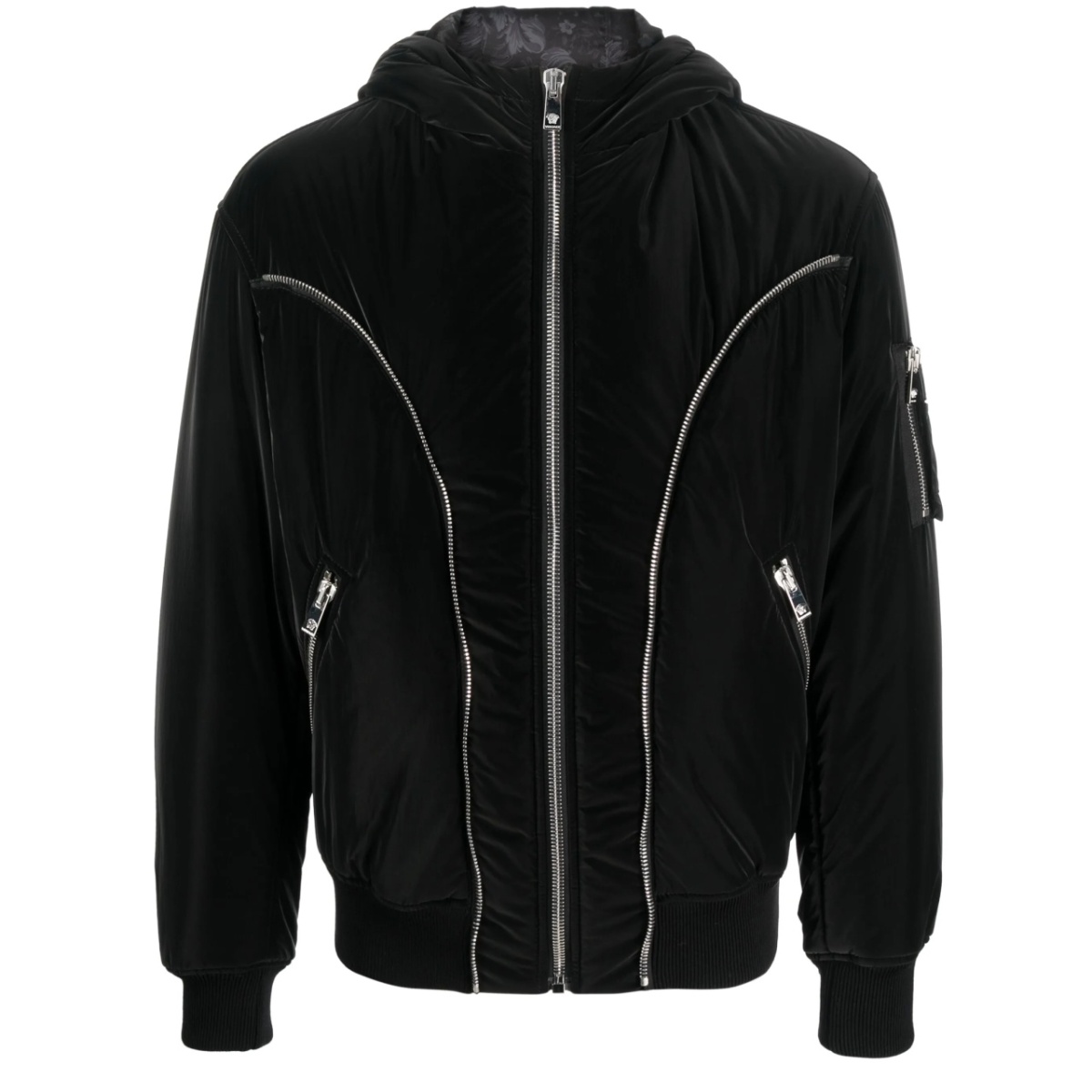 zip-detail puffer jacket
