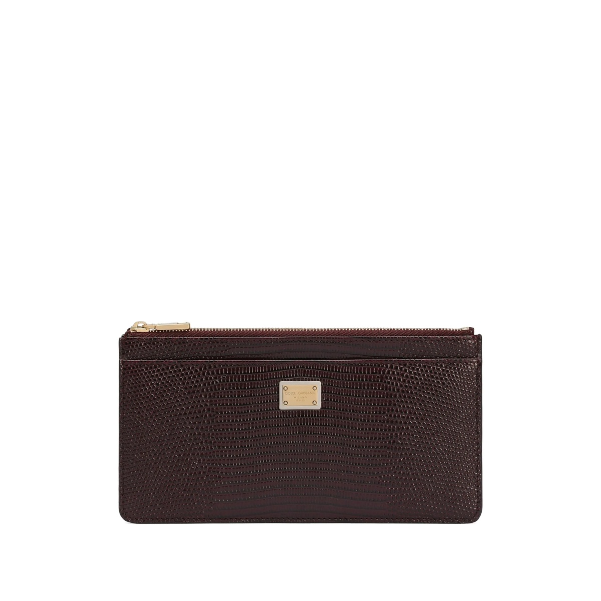 zip-top leather purse