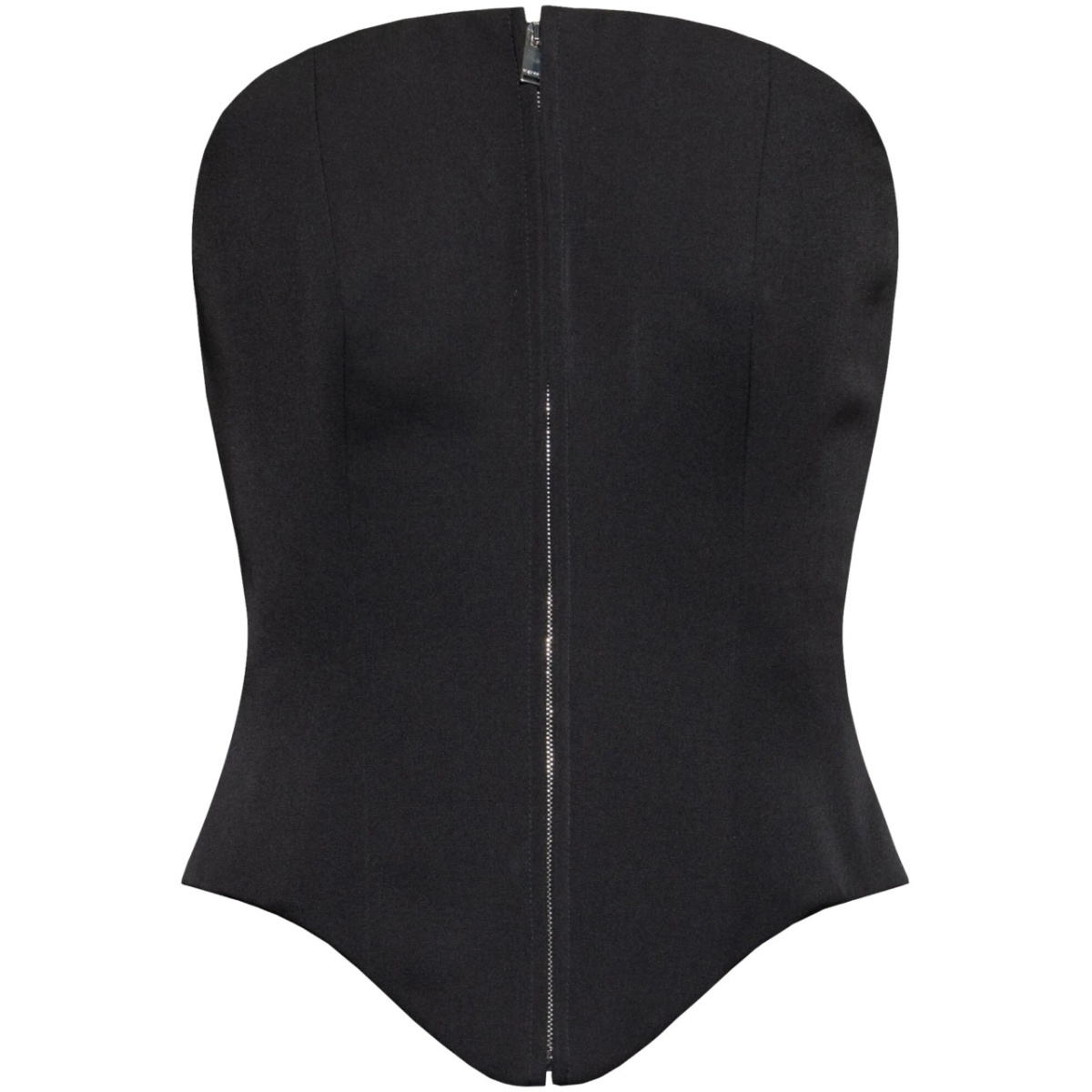 zip-up corset top
