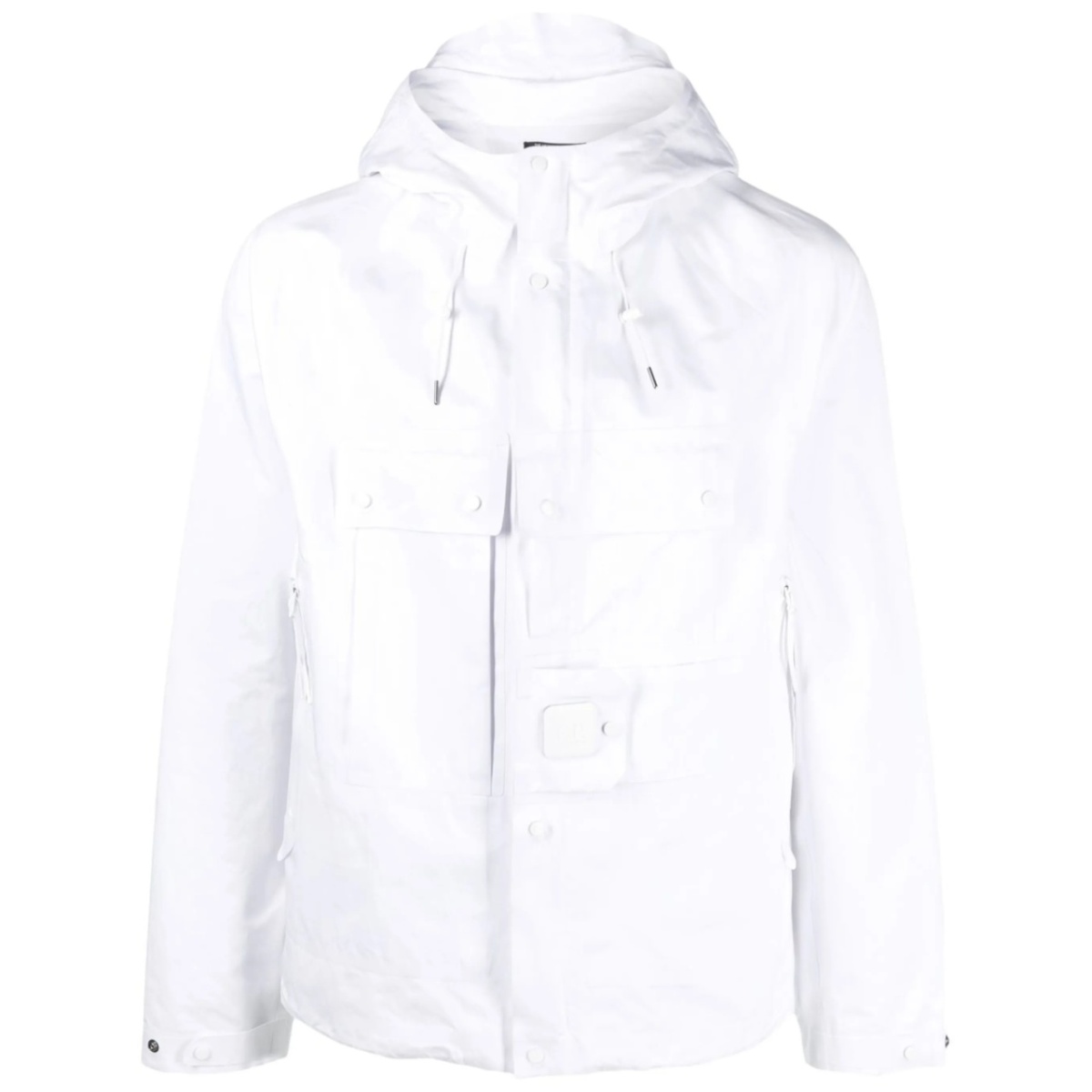 zip-up hooded jacket