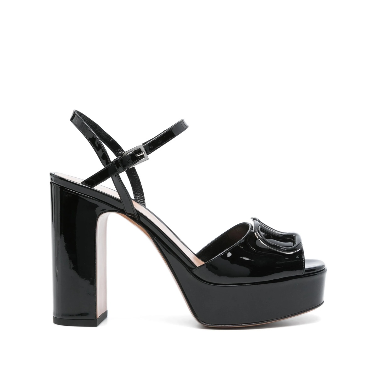 115mm VLogo platform sandals