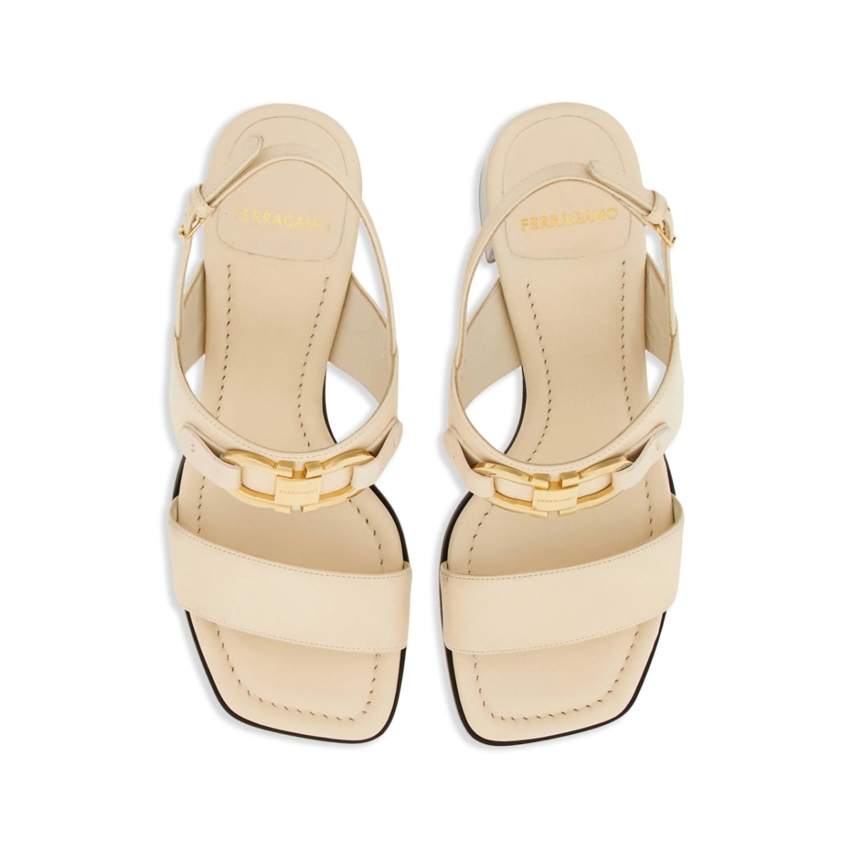 55mm Gancini-buckle leather sandals - Img 4