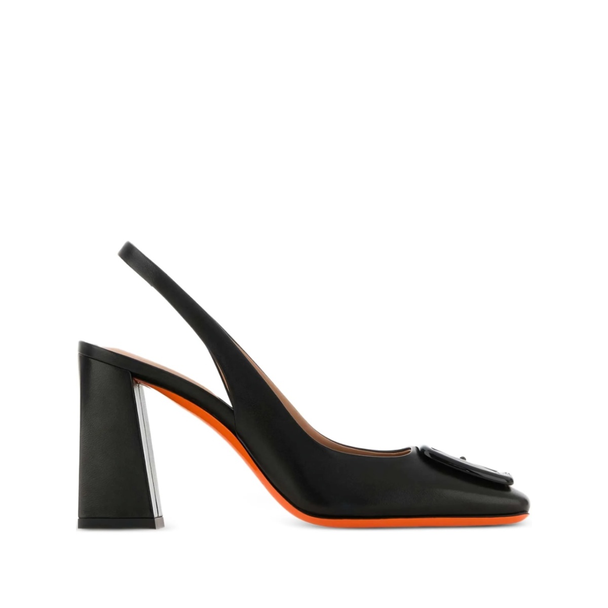 85mm block-heel slingback pumps