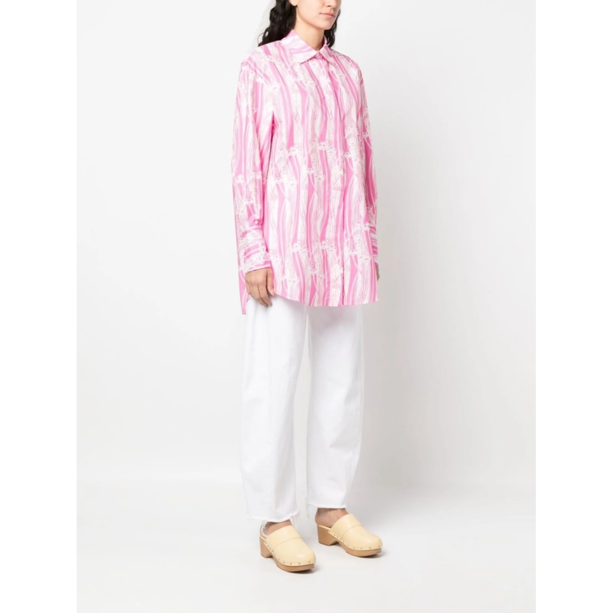 abstract-print mini shirtdress - Img 3