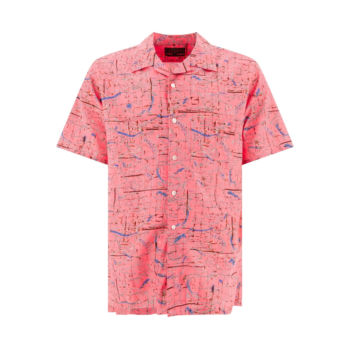 abstract-print short-sleeve shirt