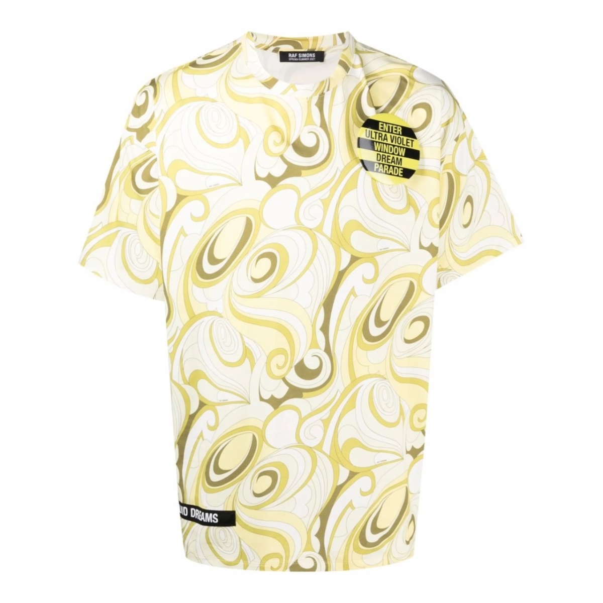 abstract-print T-shirt