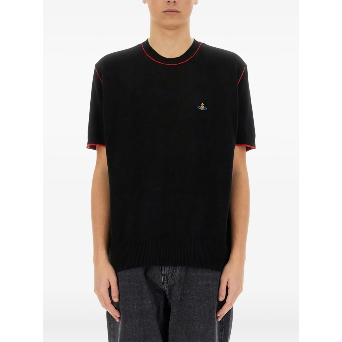 Alex contrast-stitched short-sleeves T-shirt