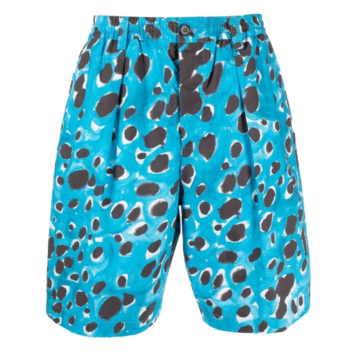 all-over leopard-print shorts