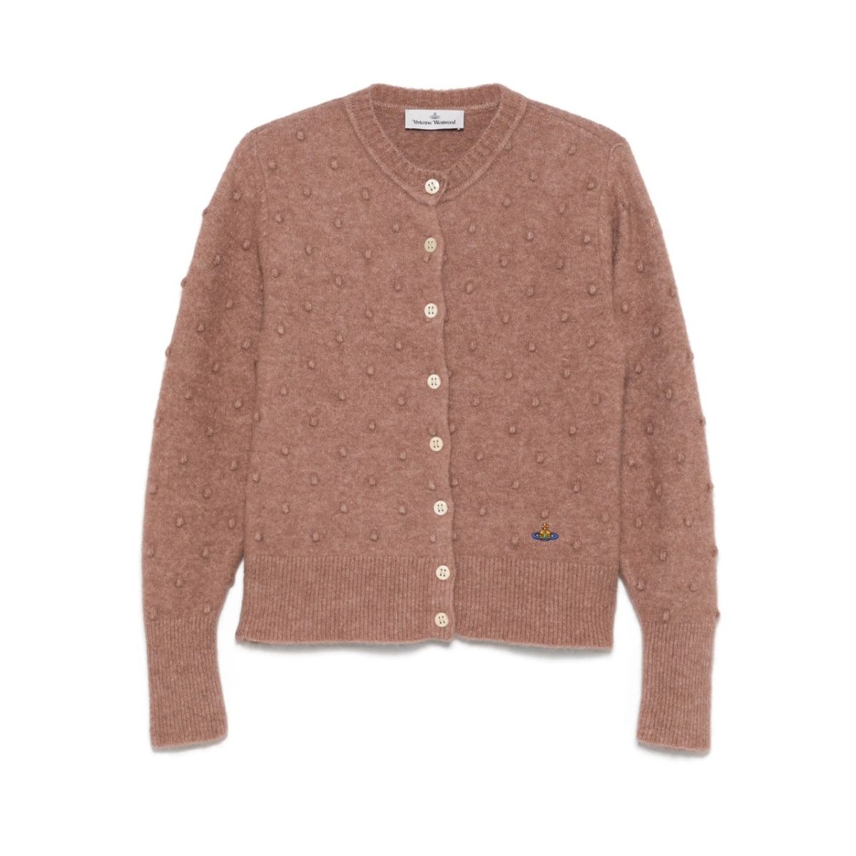 alpaca-blend cardigan