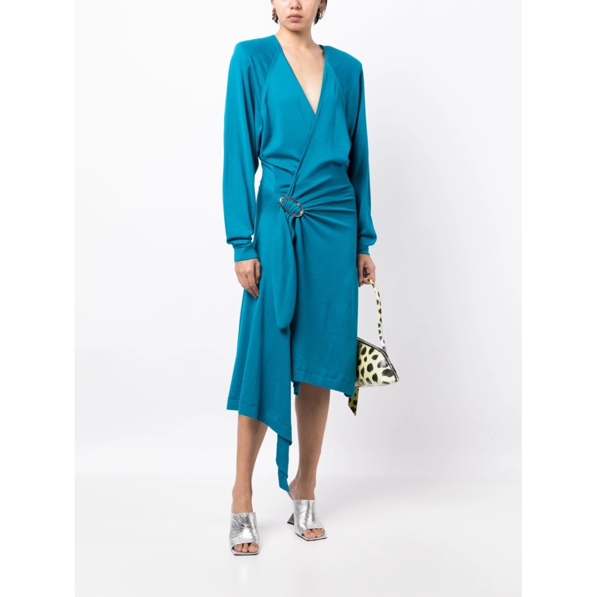 Atwell wool midi wrap dress - Img 2