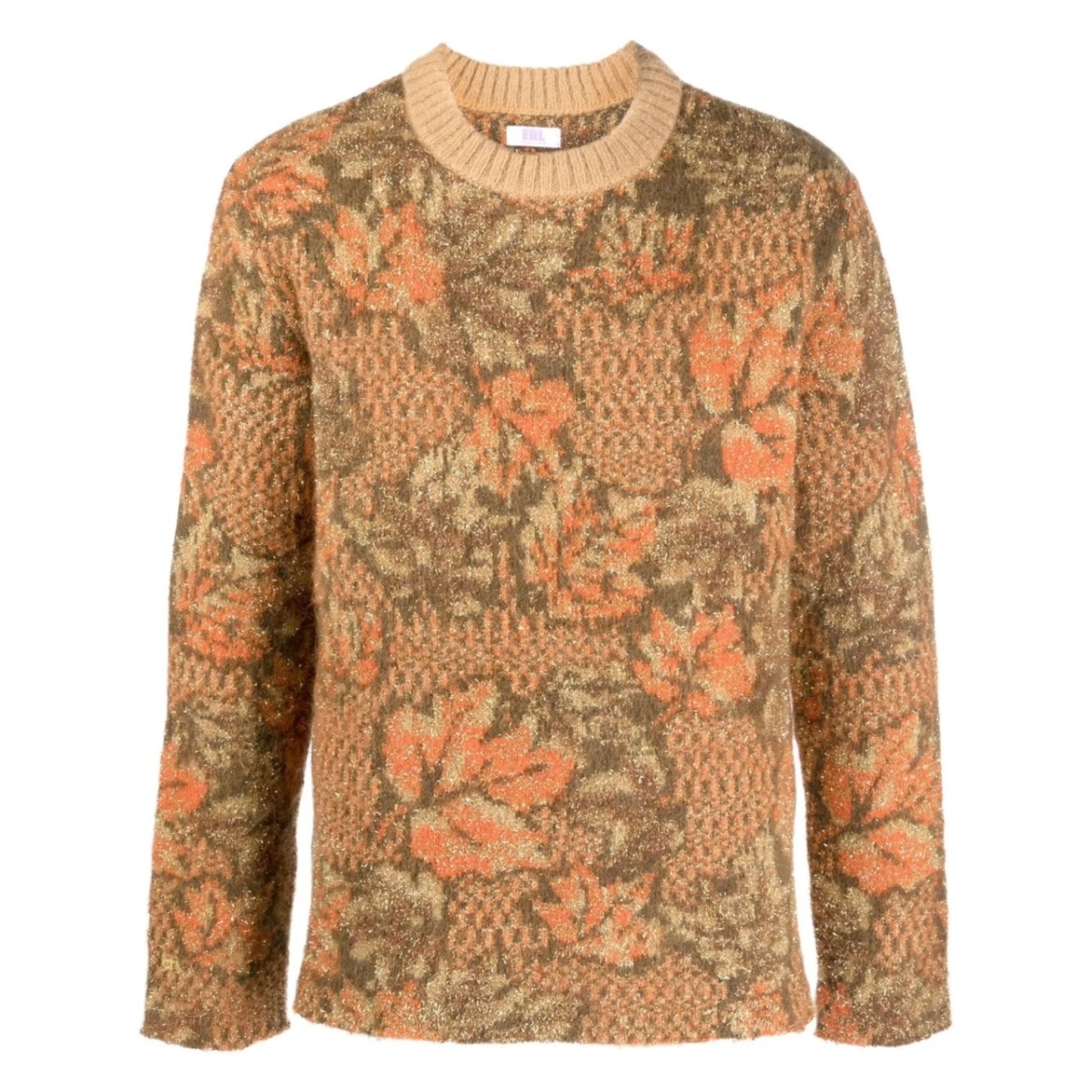 autumn leaves print jumper