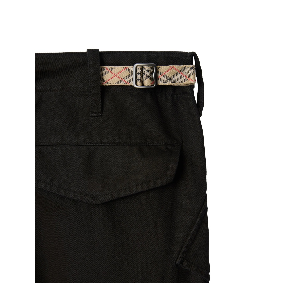 B-buckle check-trim cargo pants - Img 4