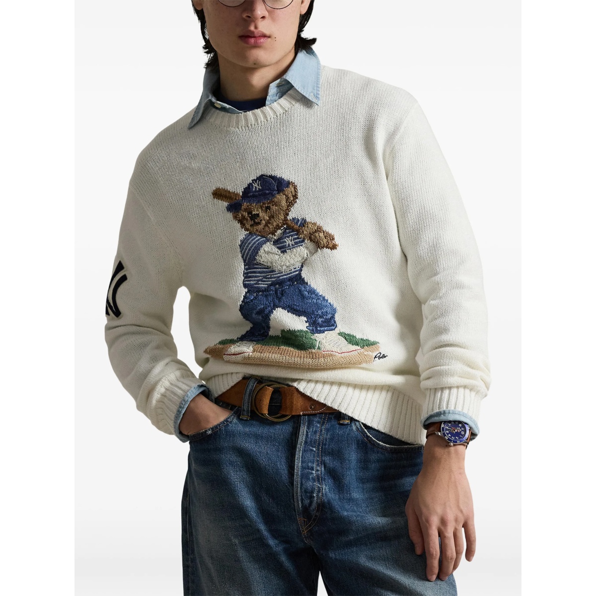 bear graphic sweater - Img 3