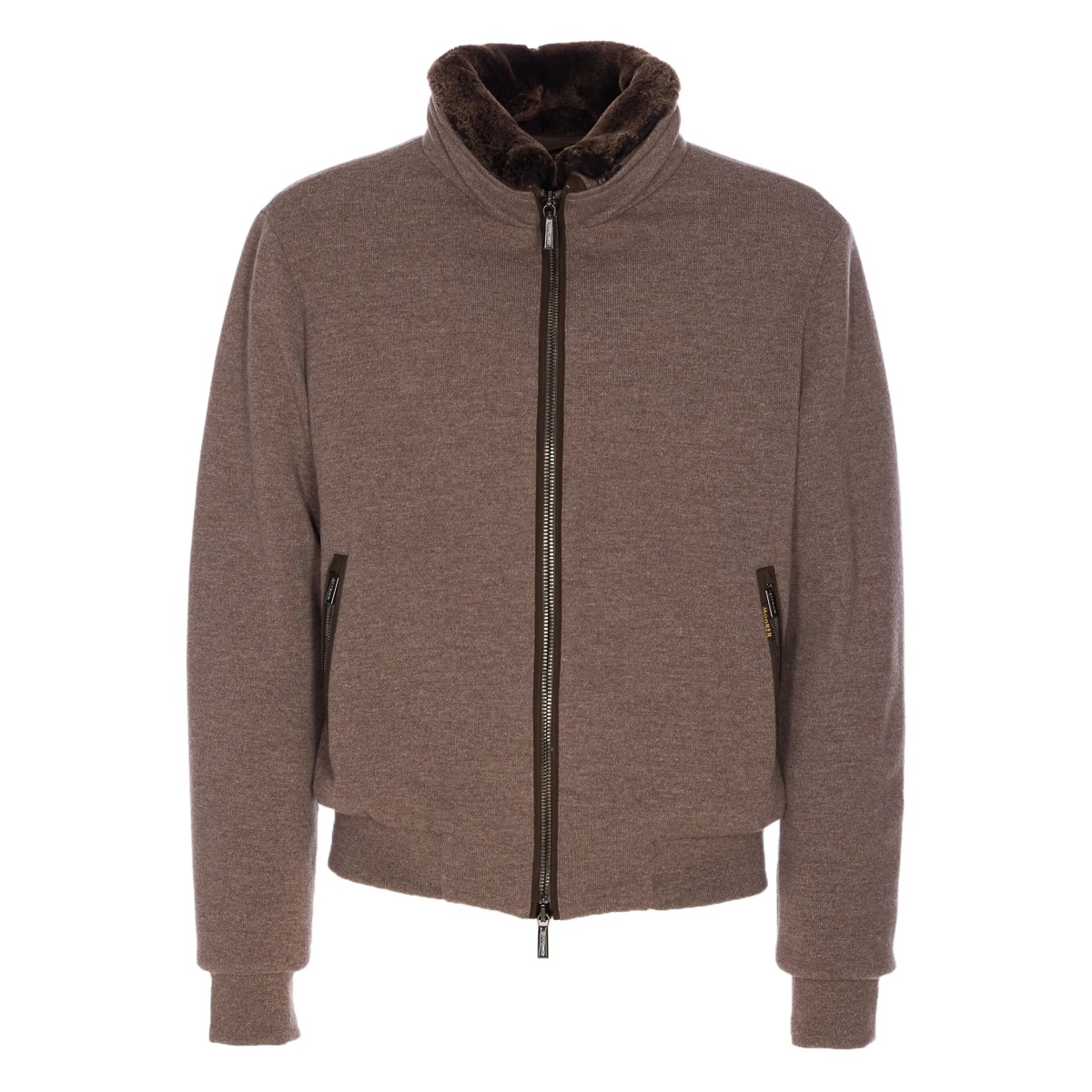 Bellati shearling-collar padded jacket