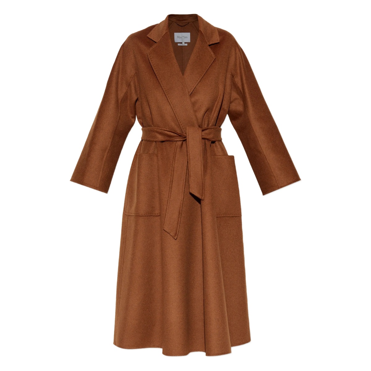 belted cashmere wrap coat