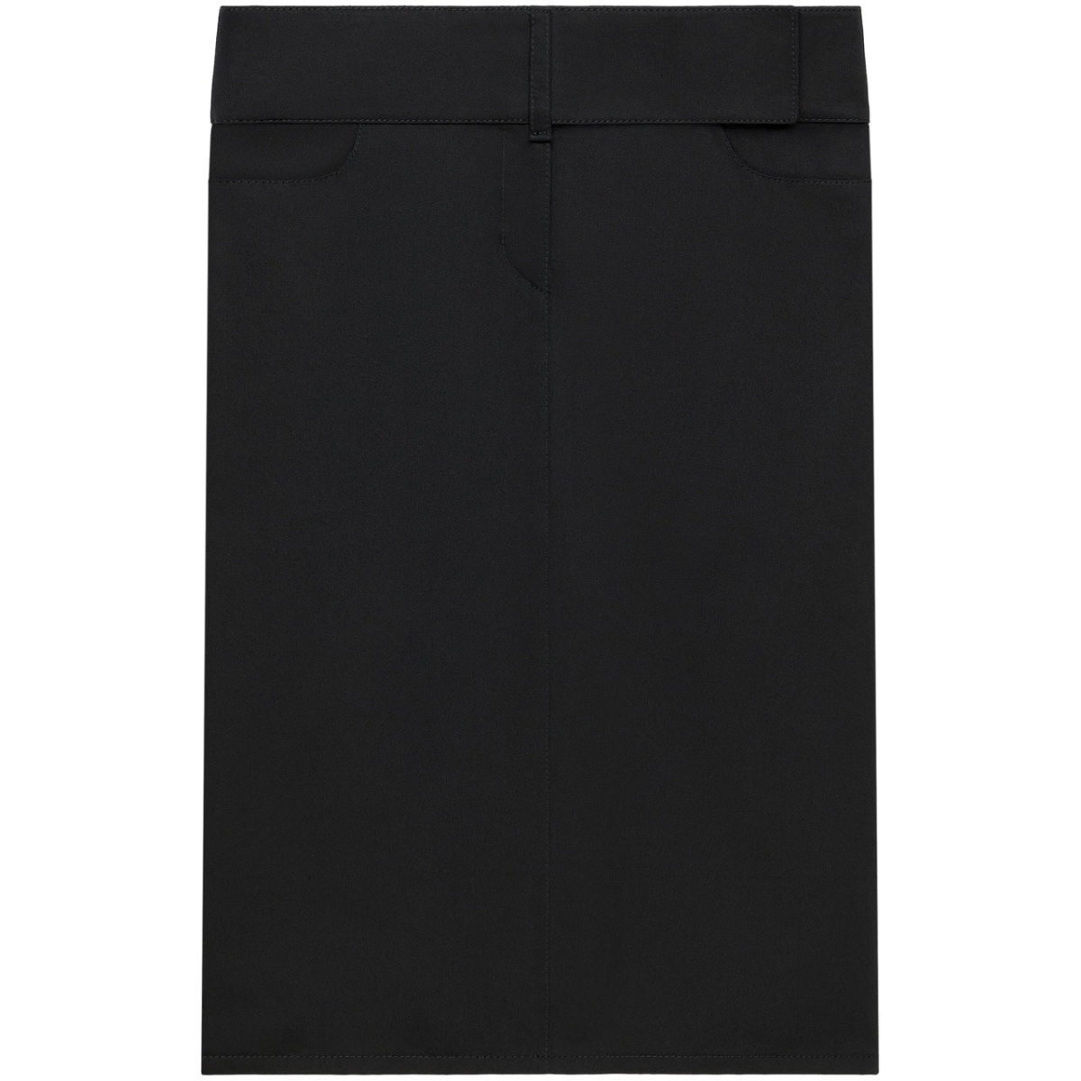 belted midi skirt