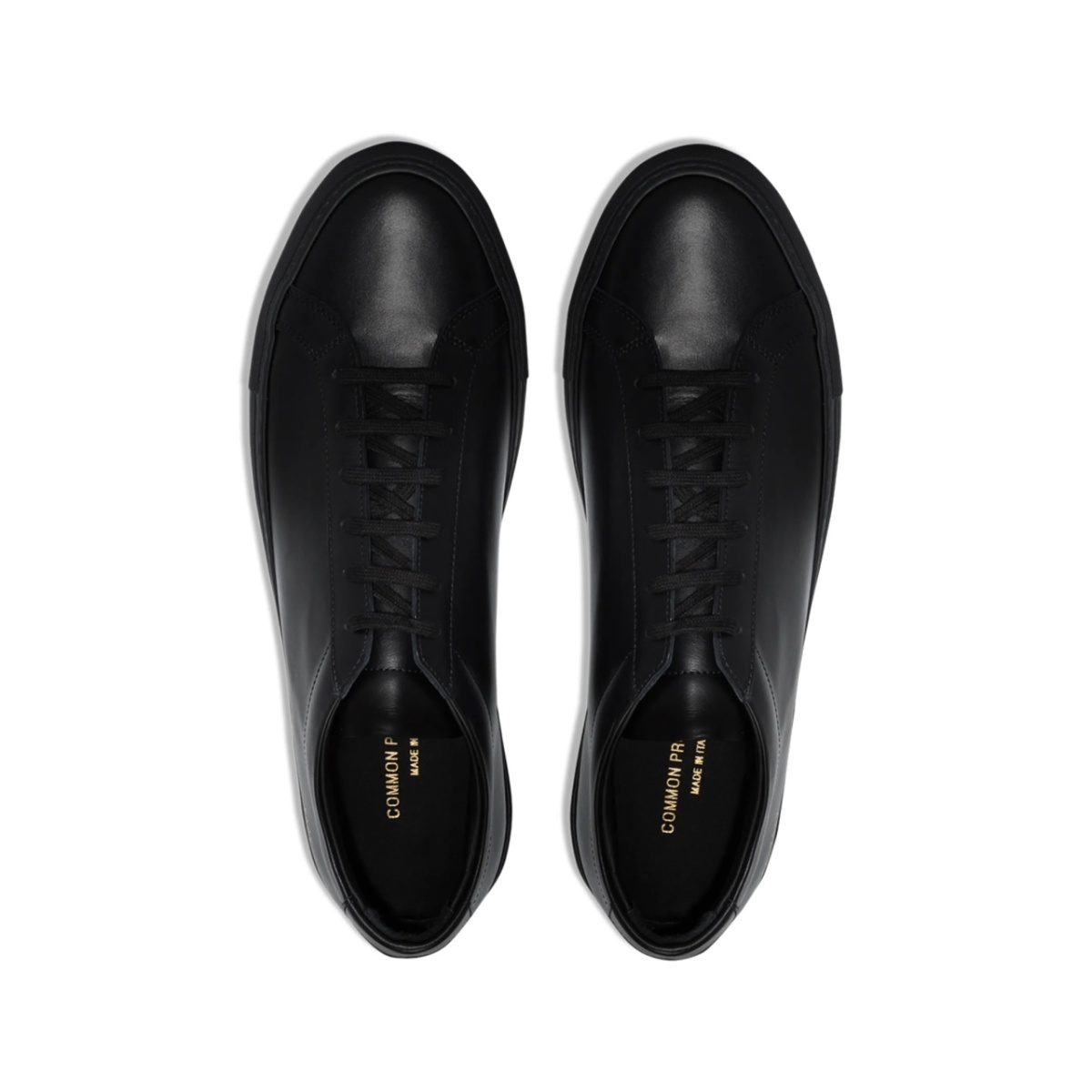 black Achilles leather low-top sneakers - Img 4