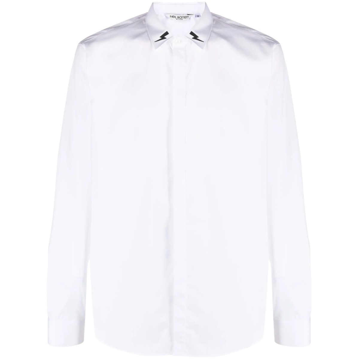 bolt-print cotton shirt