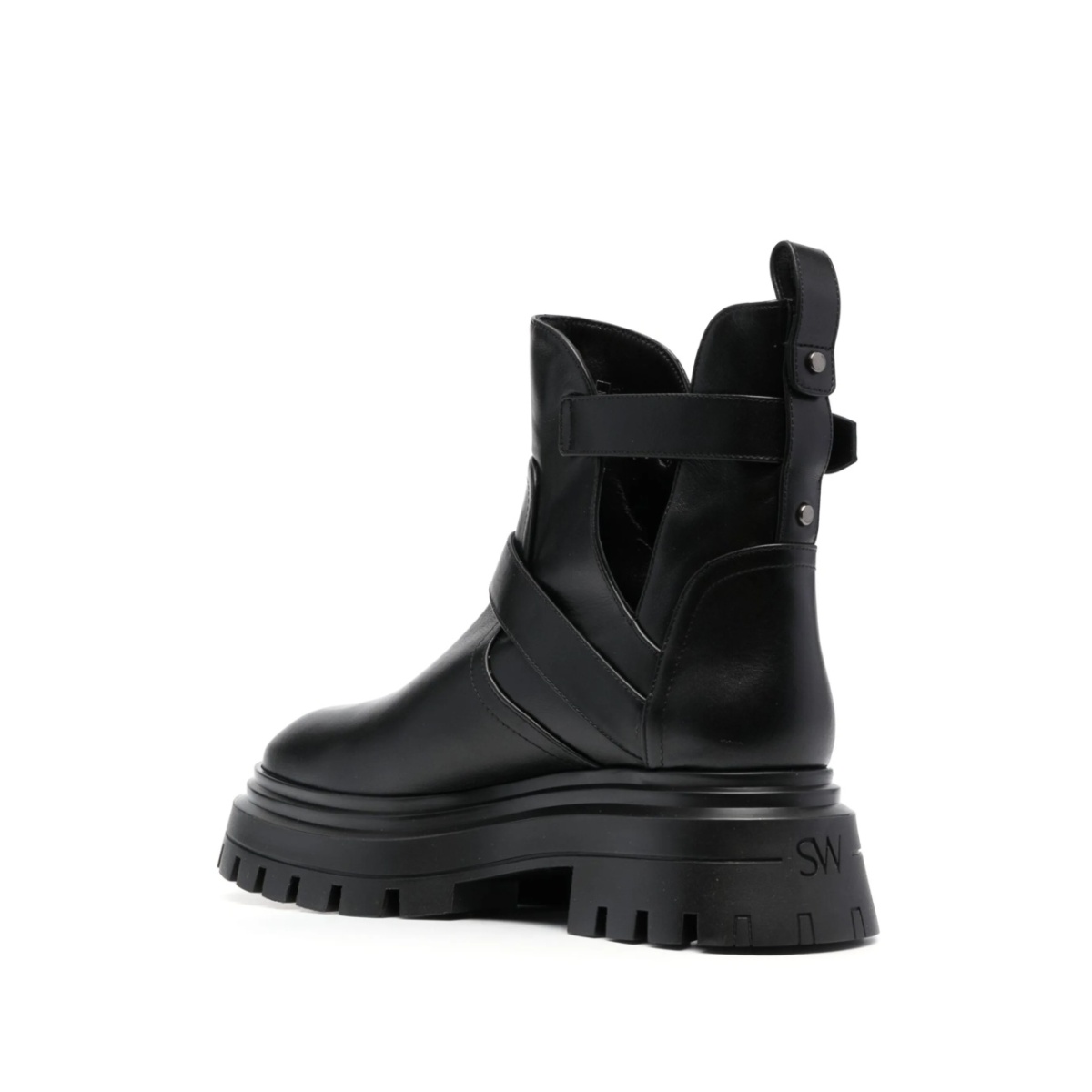 buckle-fastening leather ankle boots - Img 3