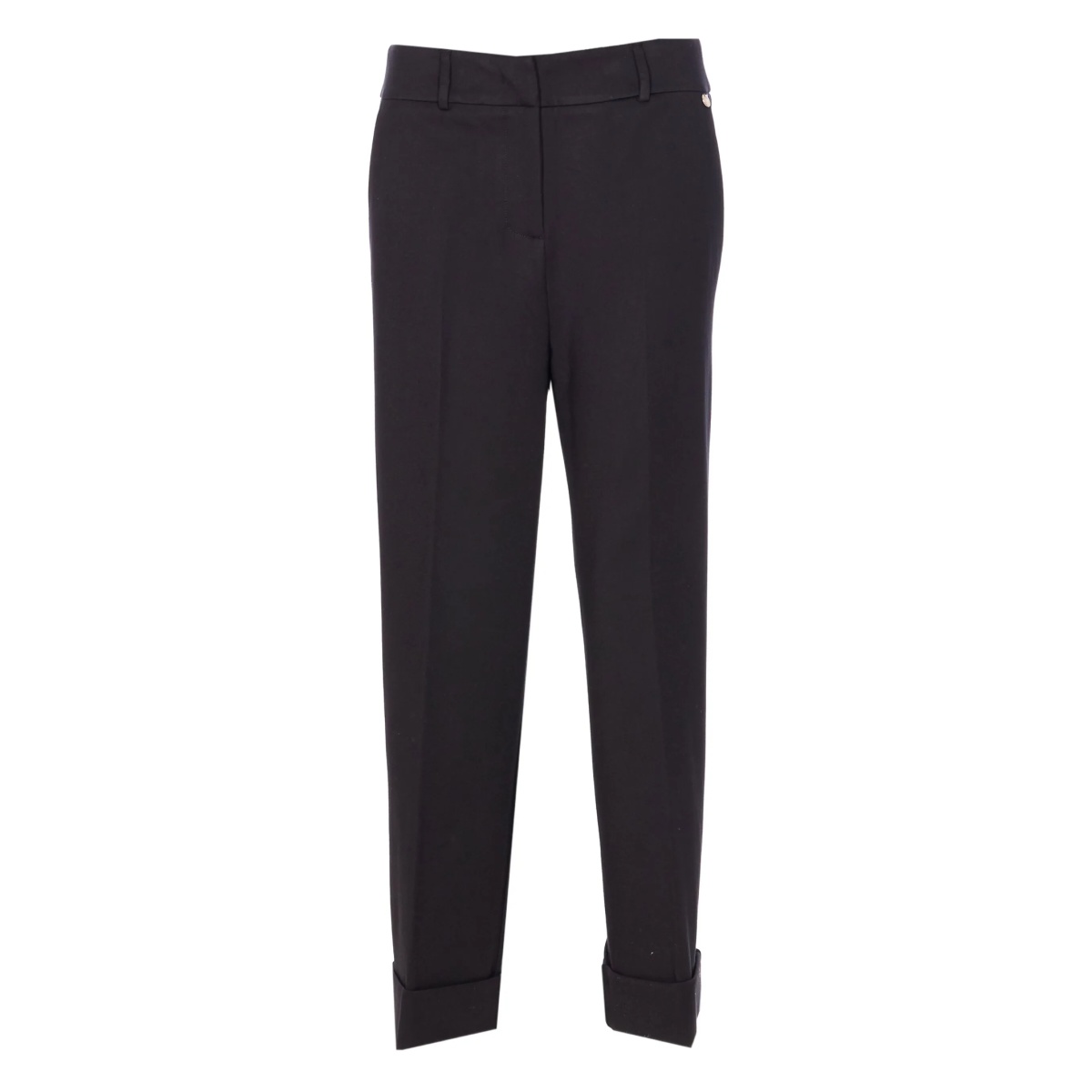 button-cuffed tailored trousers