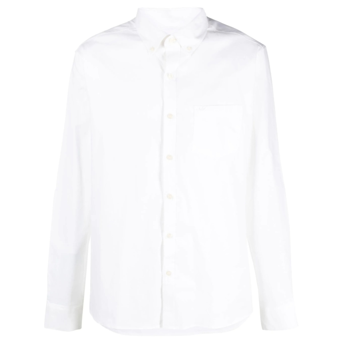 button-down collar cotton shirt