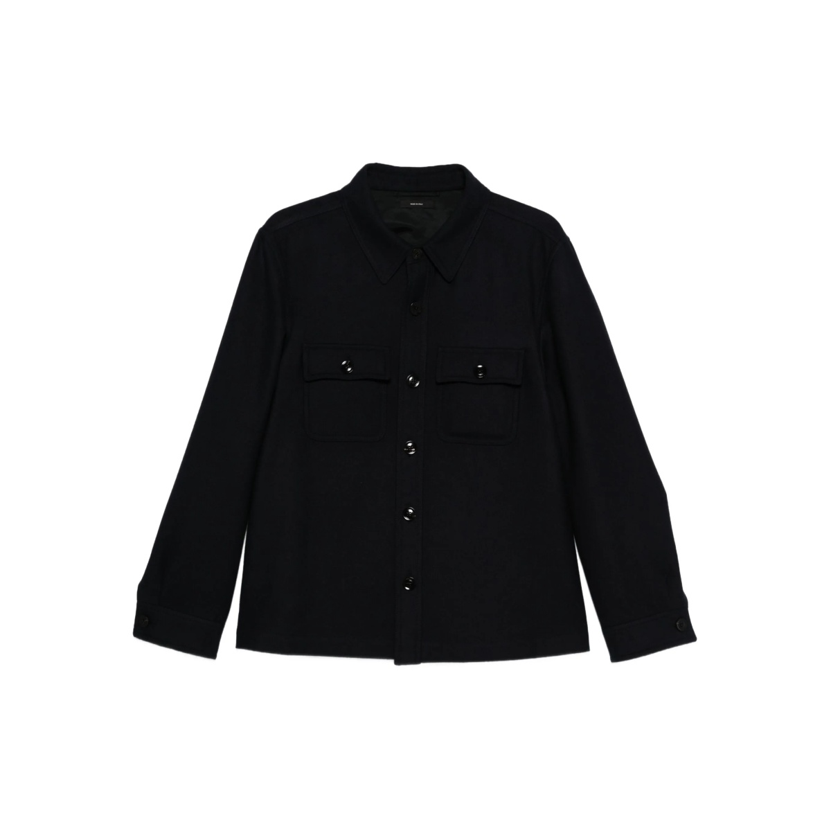 button-down flap-pocket shirt jacket