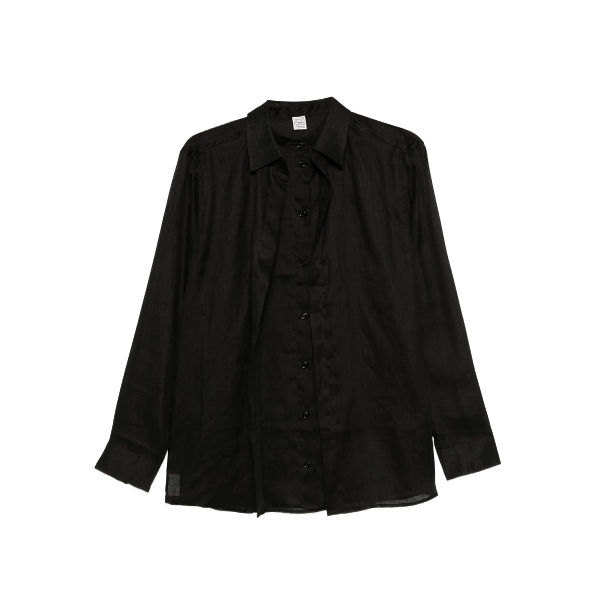 button-down ramie shirt