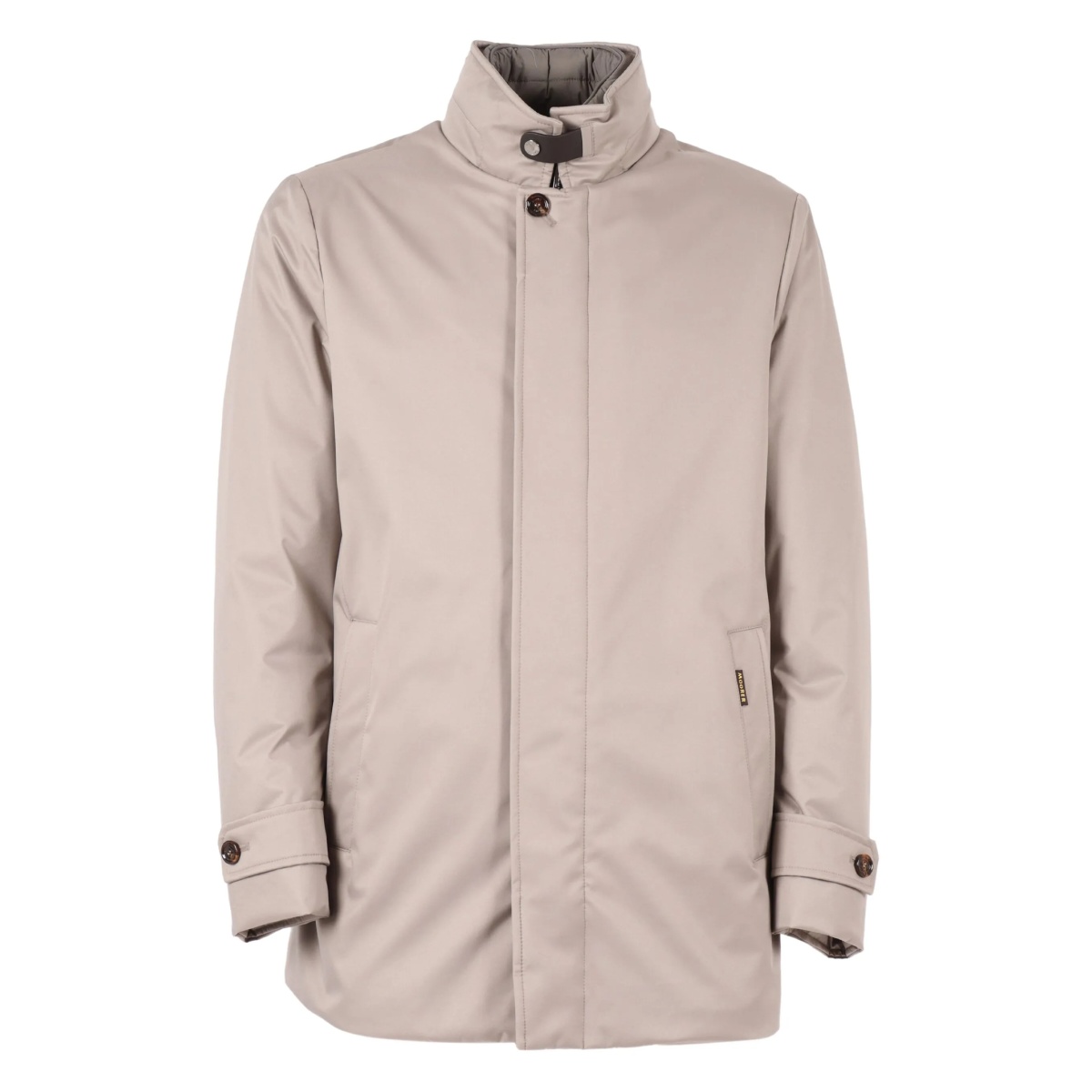 buttoned single-breasted padded jacket