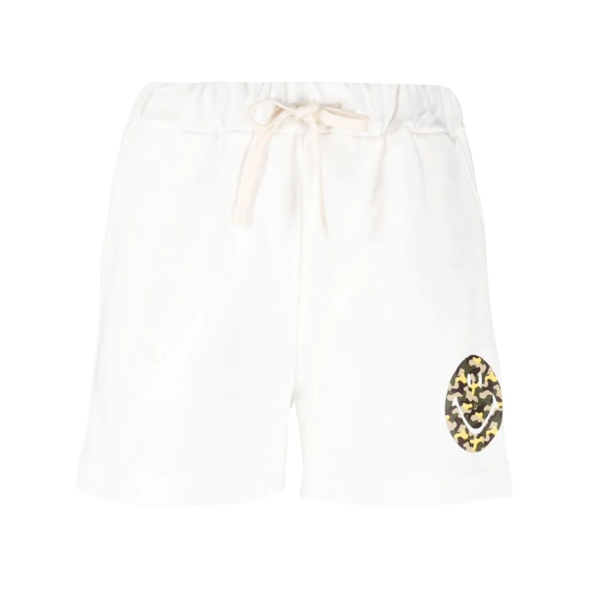 camouflage logo-print drawstring shorts