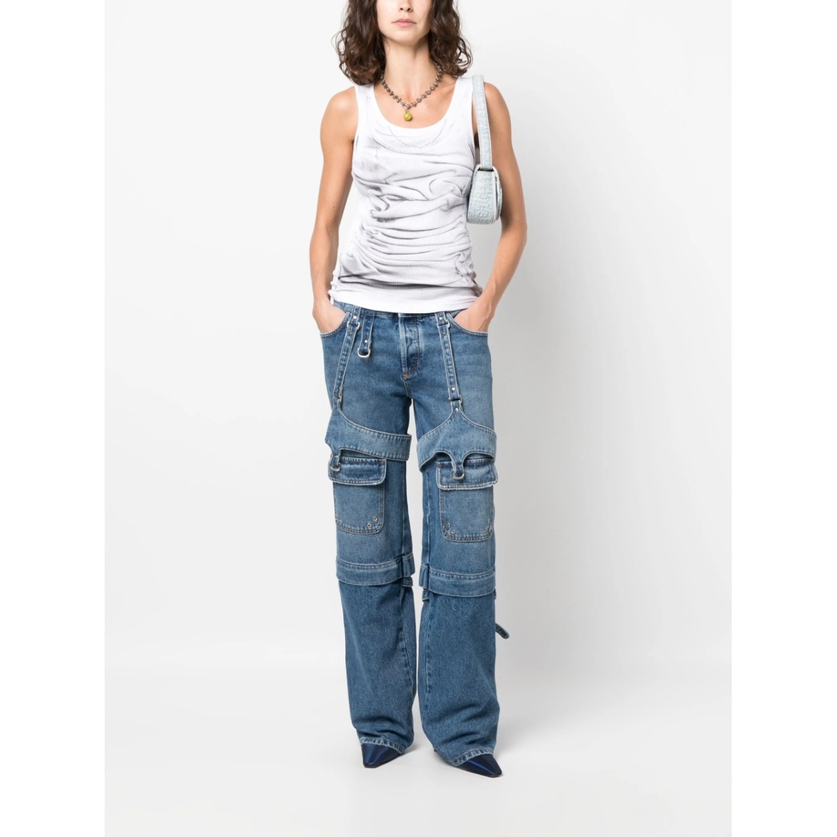 Cargo Zip straight-leg jeans - Img 2