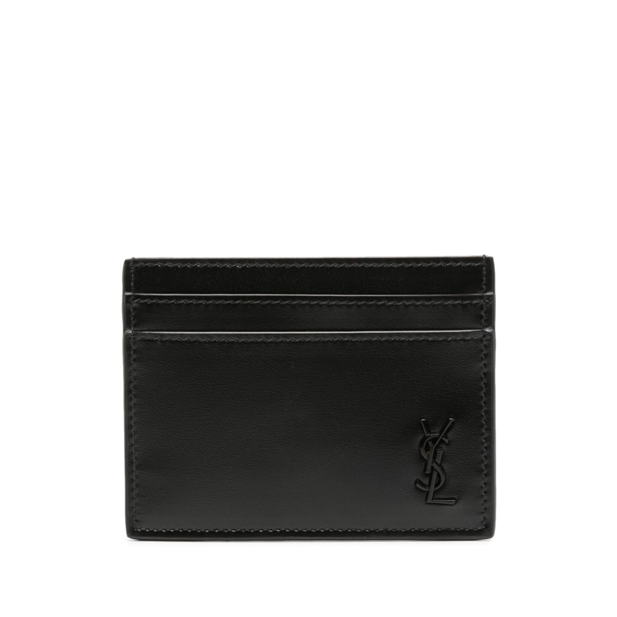 Cassandre-plaque leather card holder