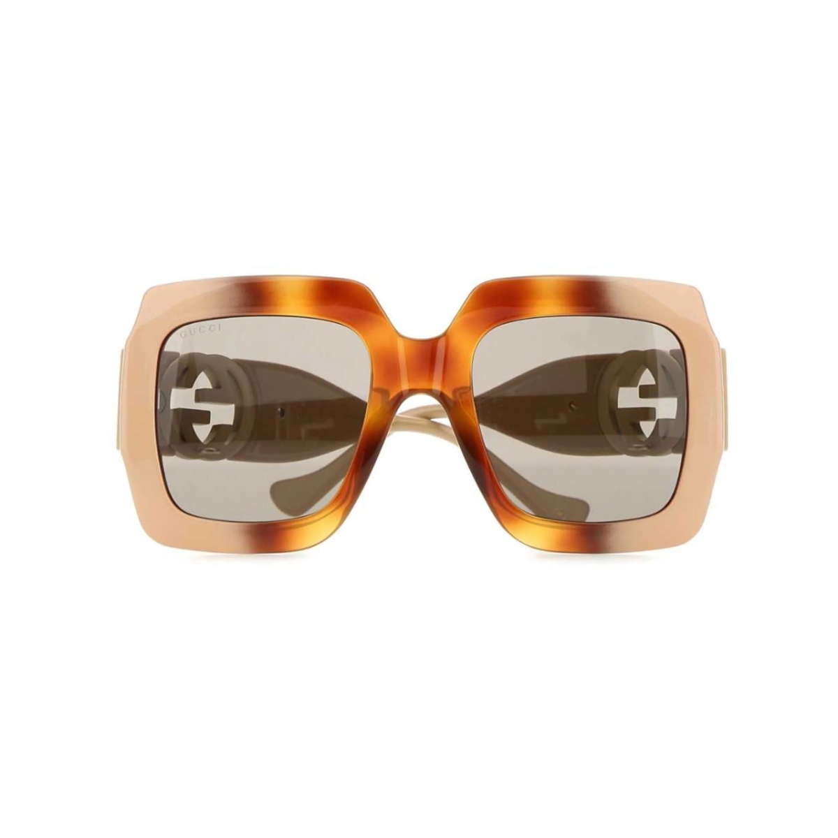 chain-strap square sunglasses