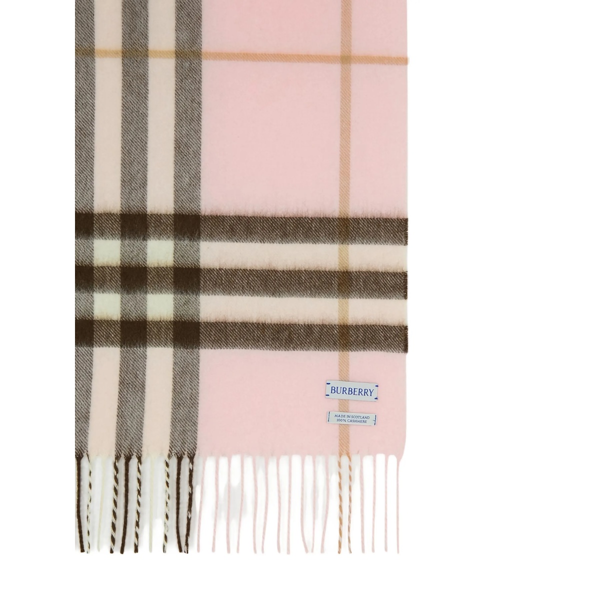 check-pattern fringed scarf - Img 3