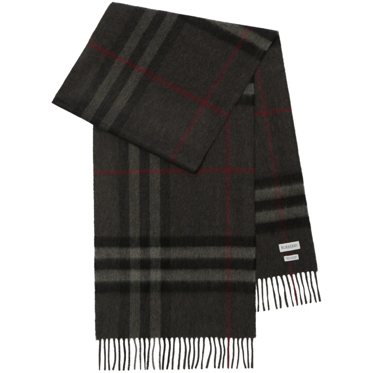 checked cashmere scarf