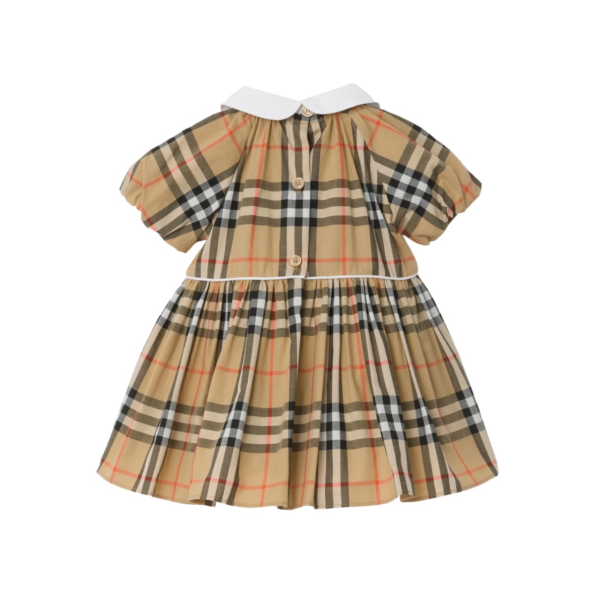 checked Peter Pan-collar dress set - Img 4