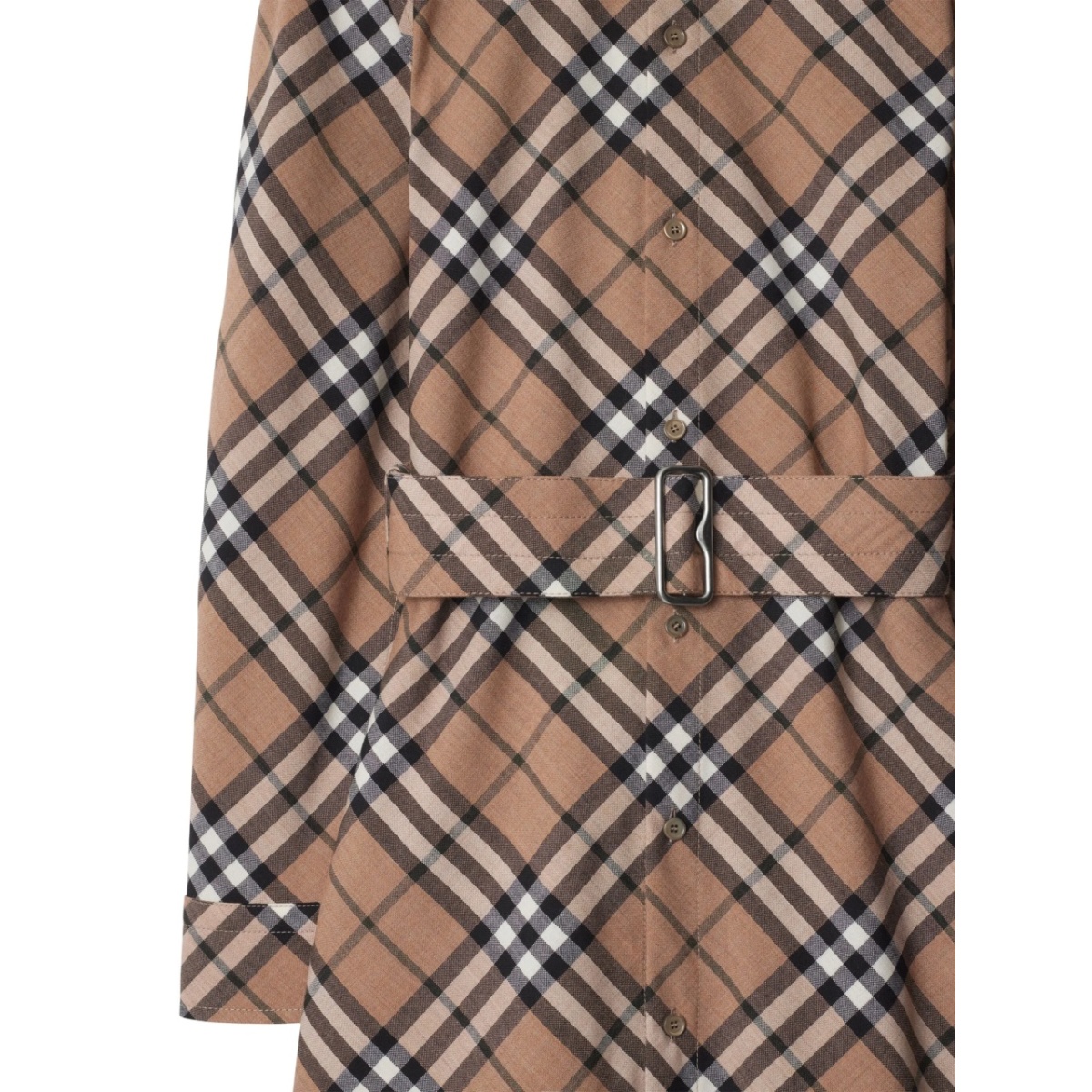 checked shirt dress - Img 5