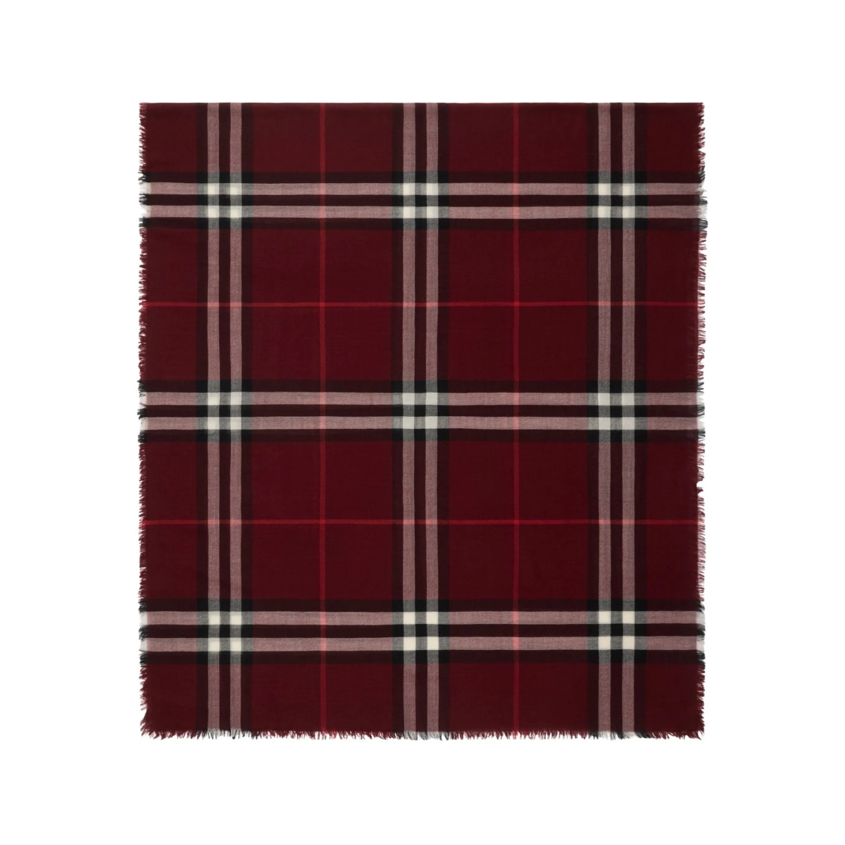 checked wool scarf