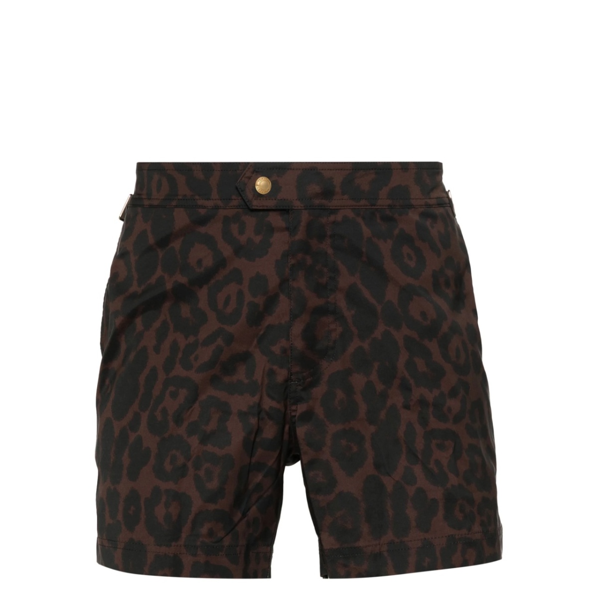 cheetah-print swim shorts