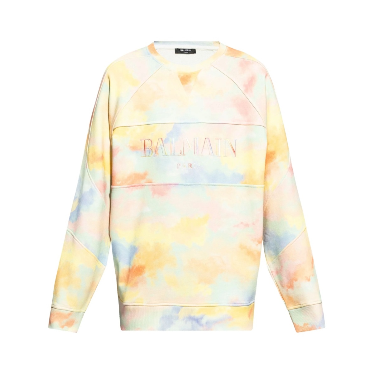 cloud print logo-embroidered sweatshirt