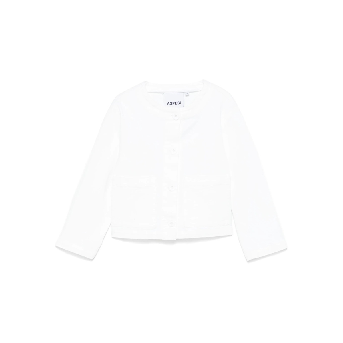 collarless jacket