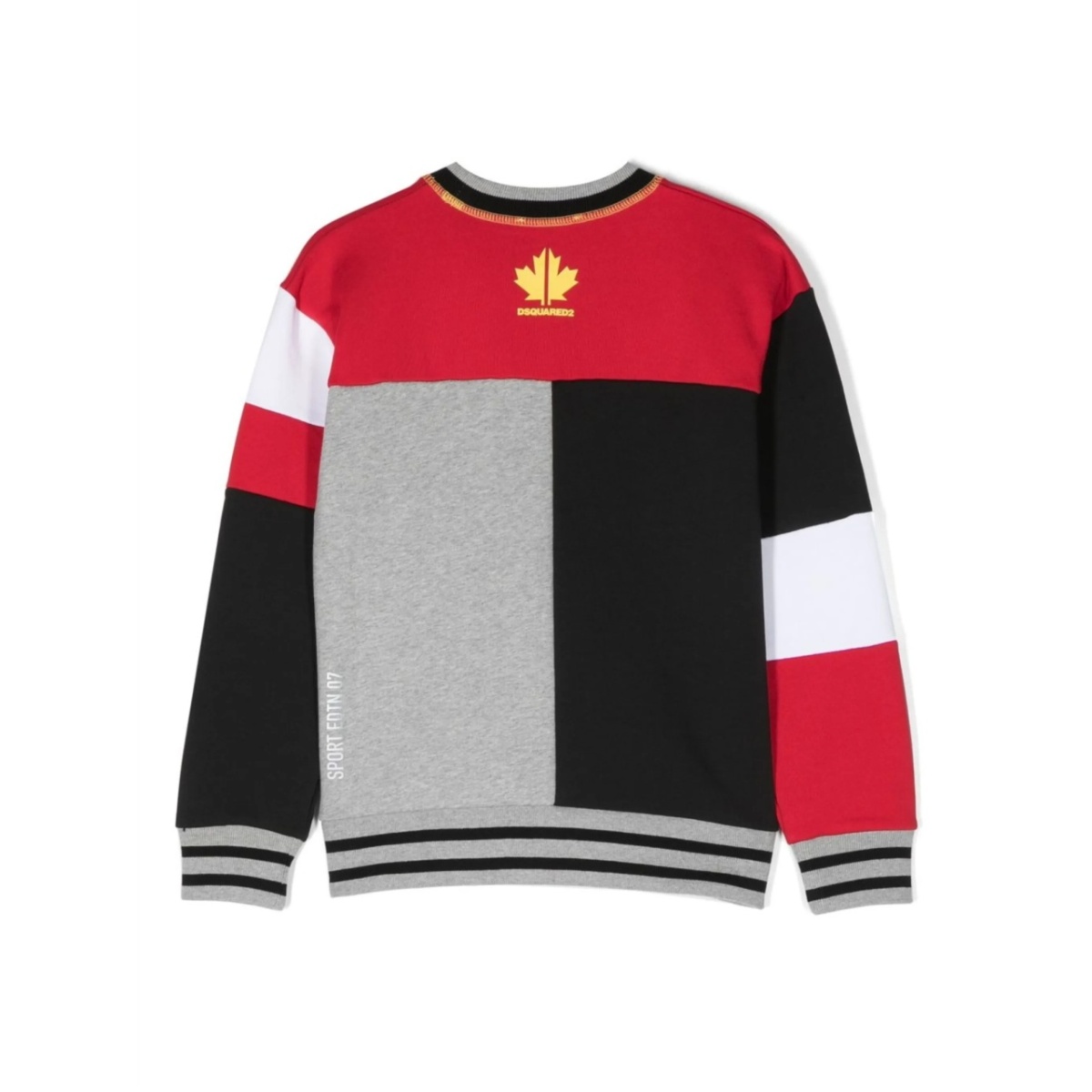 colour-block number sweatshirt - Img 2