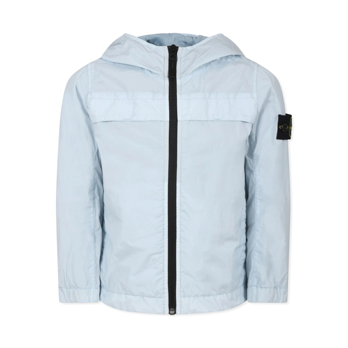 Compass-badge hooded jacket