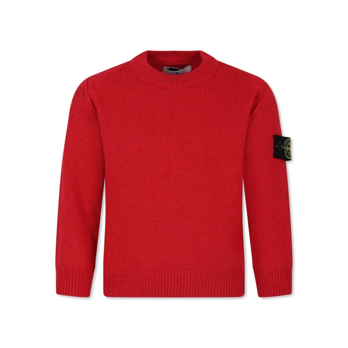 Compass-badge knitted jumper