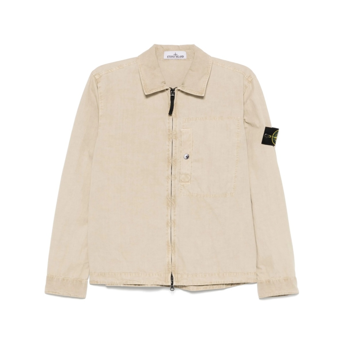 Compass-badge overshirt