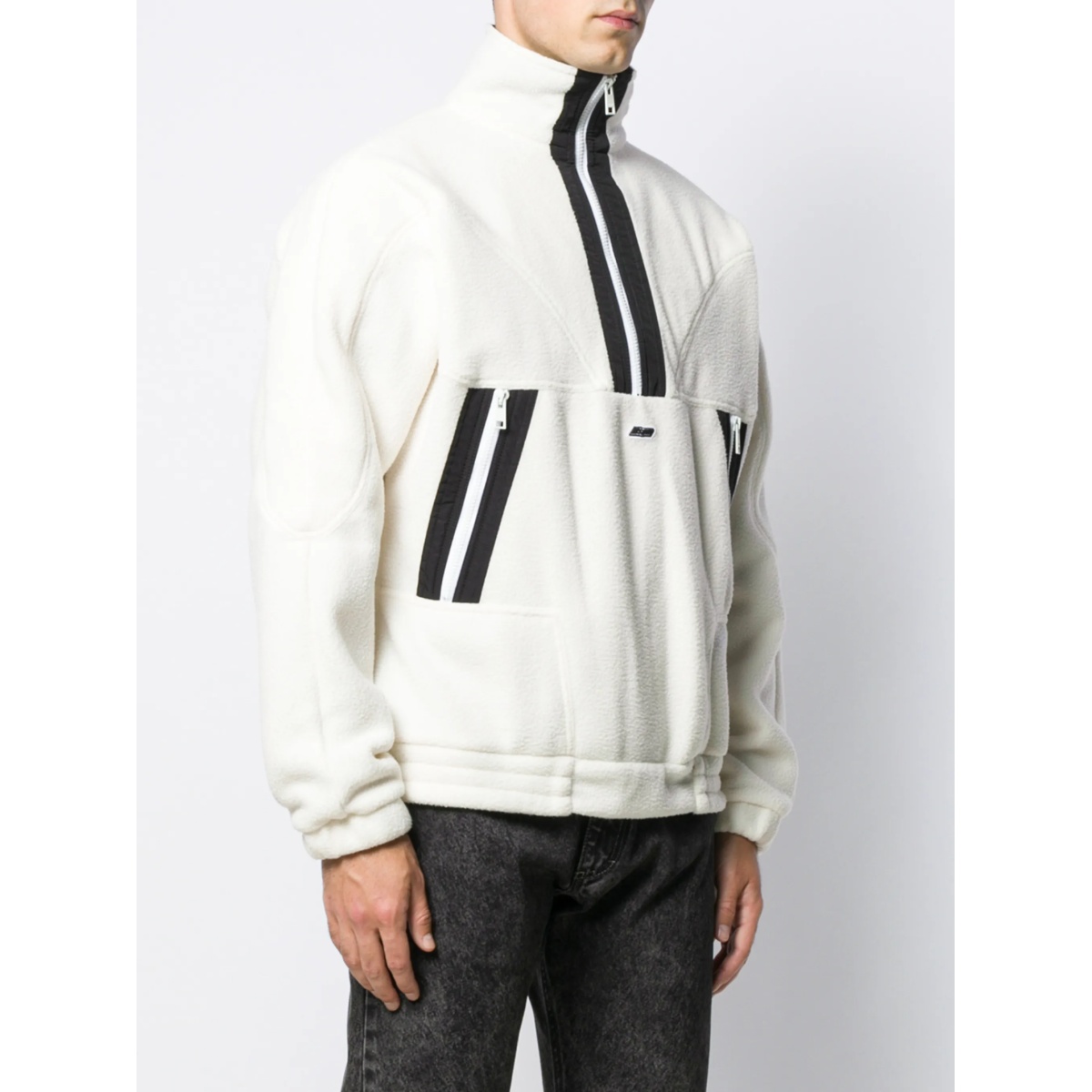 contrast stripe sweatshirt - Img 3